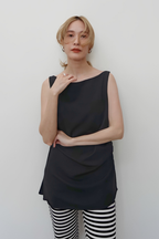 BOATNECK DRAPE TOPS
