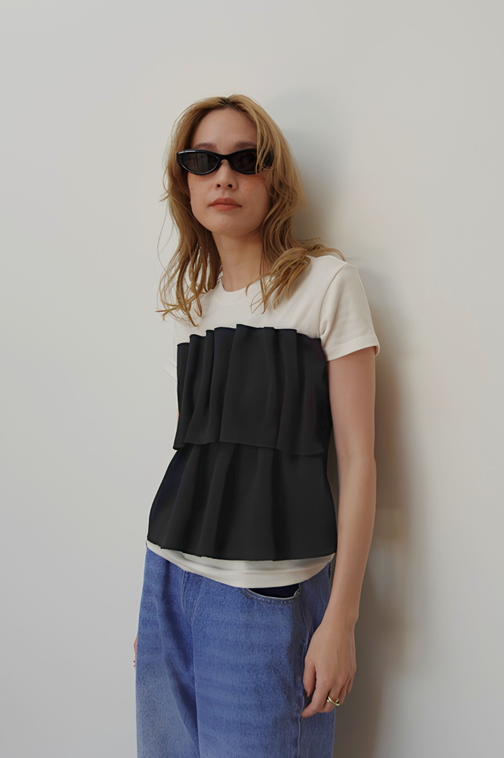 TIERED FRILL BARE TOP　