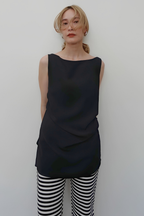 BOATNECK DRAPE TOPS