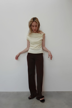 ASYMMETRY TWIST OFFSHOULDER TOPS
