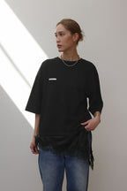 LACE COMBI LOSE TEE