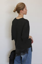 LACE COMBI LOSE TEE