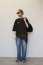 LACE COMBI LOSE TEE