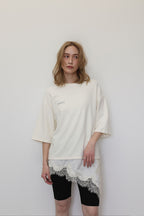 LACE COMBI LOSE TEE