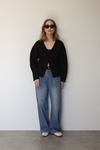 WAIST SHAPE PONCHI HOK CARDIGAN
