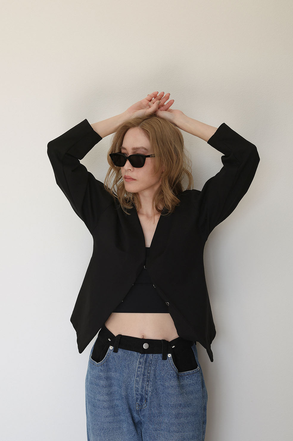 WAIST SHAPE PONCHI HOK CARDIGAN