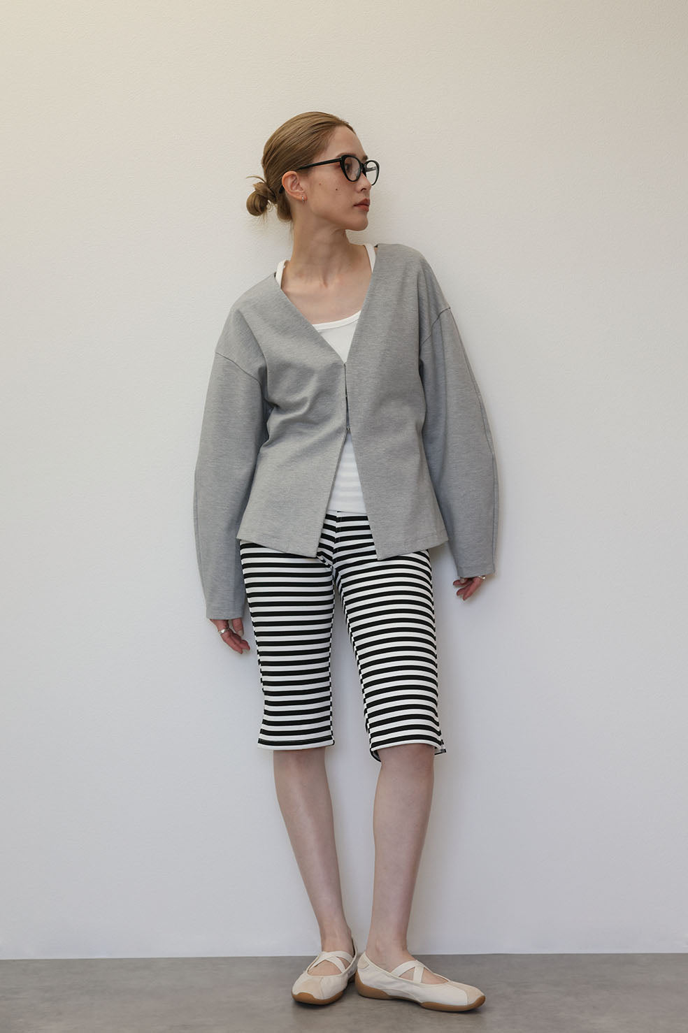 WAIST SHAPE PONCHI HOK CARDIGAN