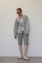 WAIST SHAPE PONCHI HOK CARDIGAN