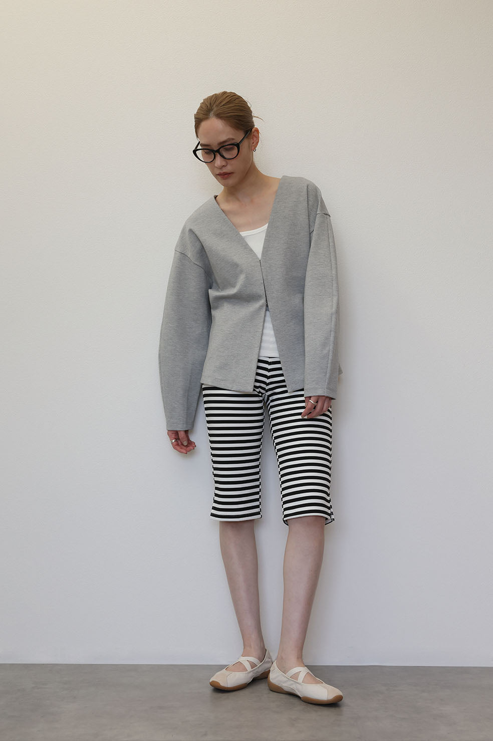 WAIST SHAPE PONCHI HOK CARDIGAN