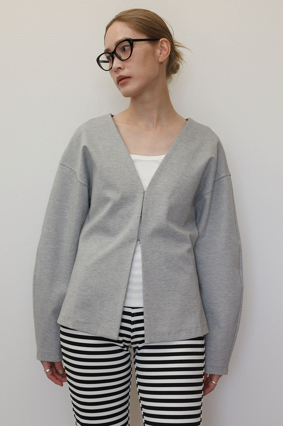 WAIST SHAPE PONCHI HOK CARDIGAN