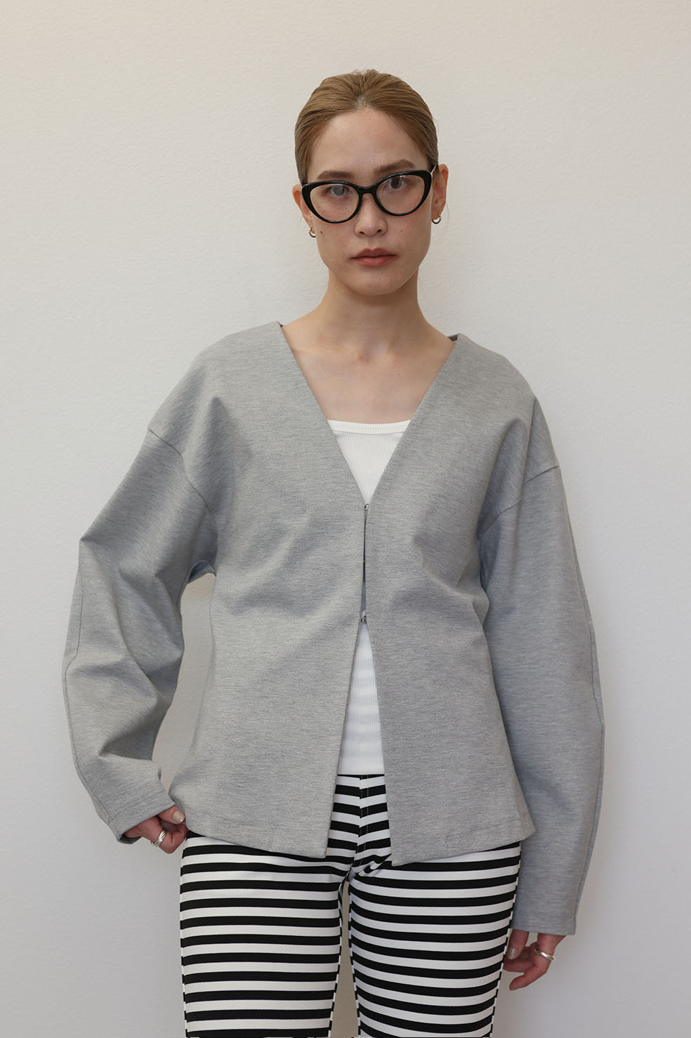 WAIST SHAPE PONCHI HOK CARDIGAN