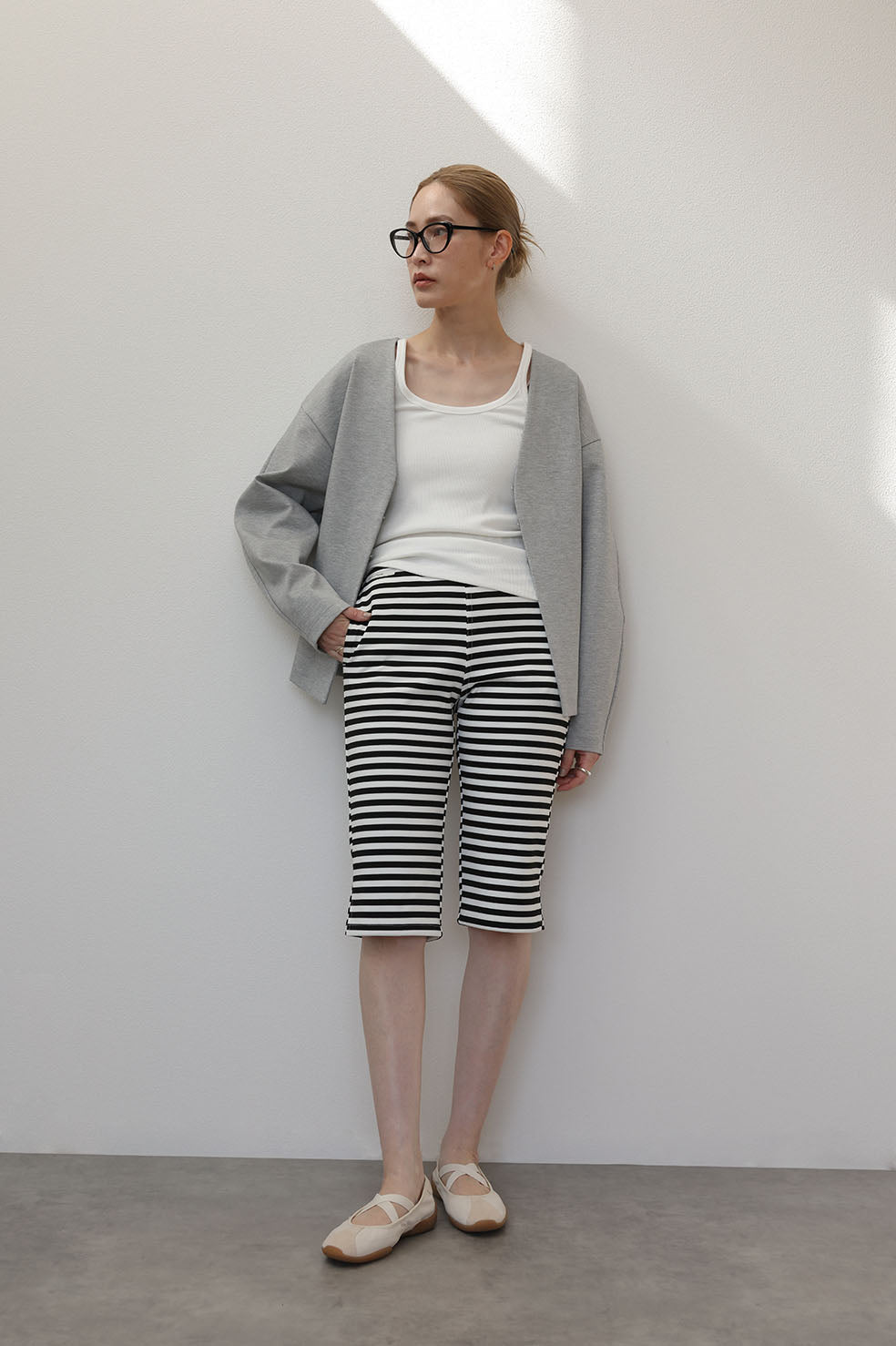 WAIST SHAPE PONCHI HOK CARDIGAN
