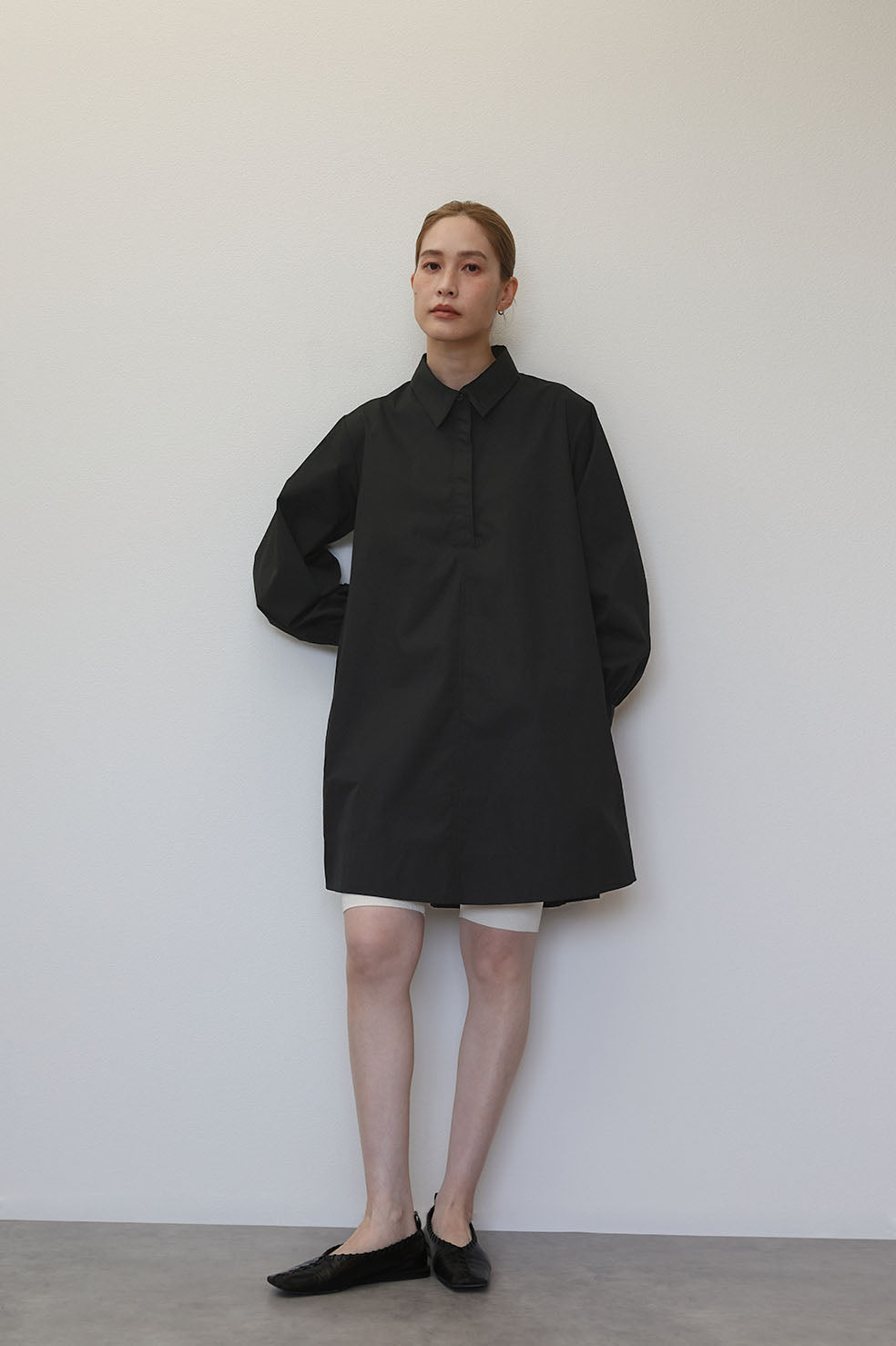 CLASSIC POPLIN SHIRTS DRESS【マシンウォッシャブル】