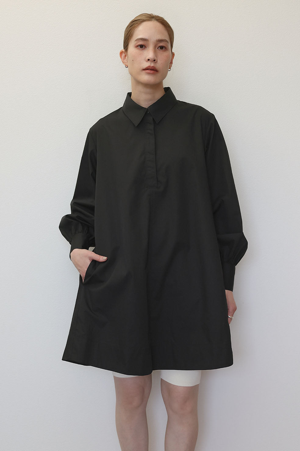 CLASSIC POPLIN SHIRTS DRESS【マシンウォッシャブル】