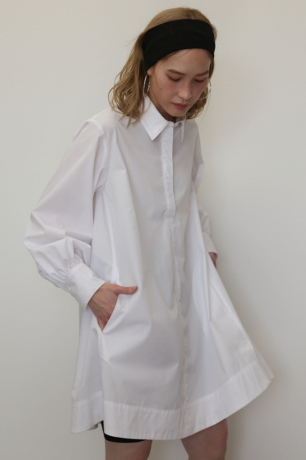 CLASSIC POPLIN SHIRTS DRESS【マシンウォッシャブル】