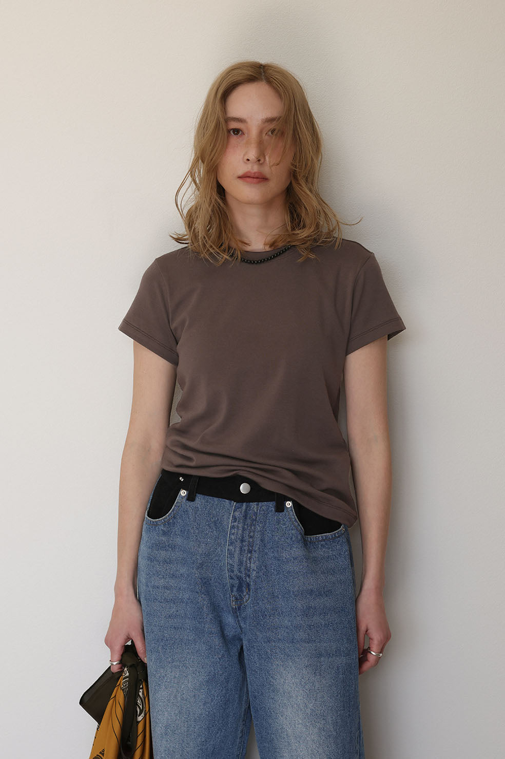 BASIC MODAL PEACH TEE