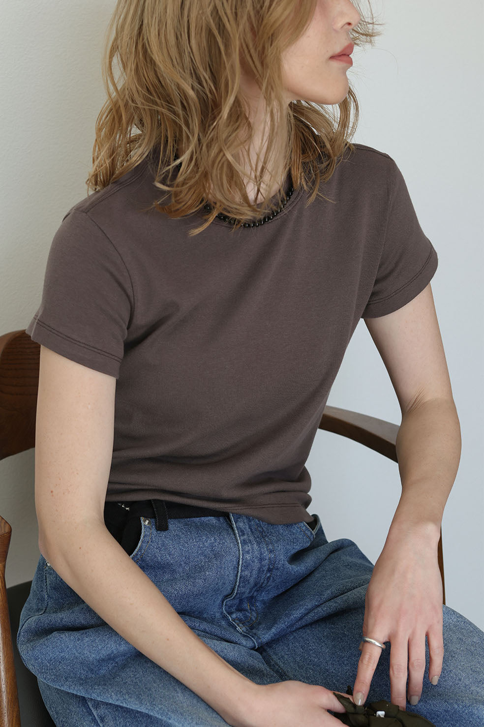 BASIC MODAL PEACH TEE