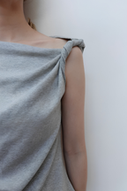 ASYMMETRY TWIST OFFSHOULDER TOPS