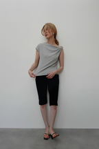 ASYMMETRY TWIST OFFSHOULDER TOPS