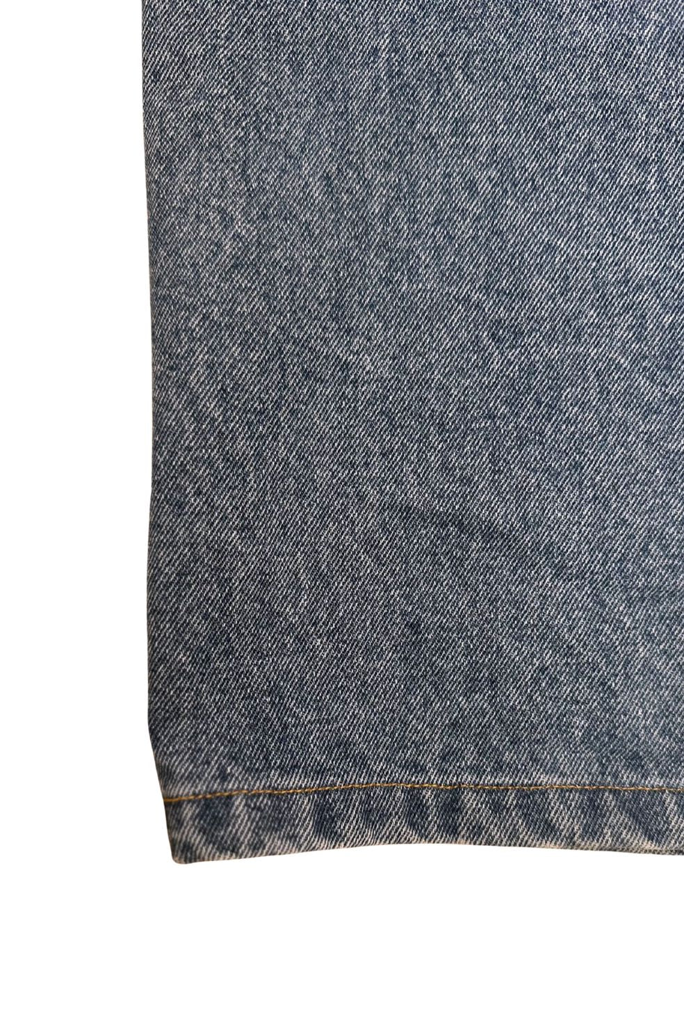 WAIST TUCK BICOLOR DENIM