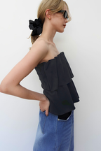 TIERED FRILL BARE TOP　