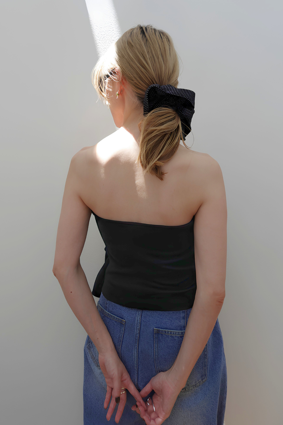 TIERED FRILL BARE TOP　
