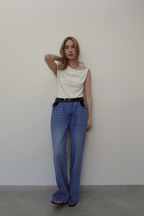 ASYMMETRY TWIST OFFSHOULDER TOPS