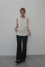 BOATNECK DRAPE TOPS