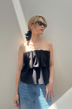 TIERED FRILL BARE TOP　