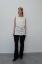 BOATNECK DRAPE TOPS
